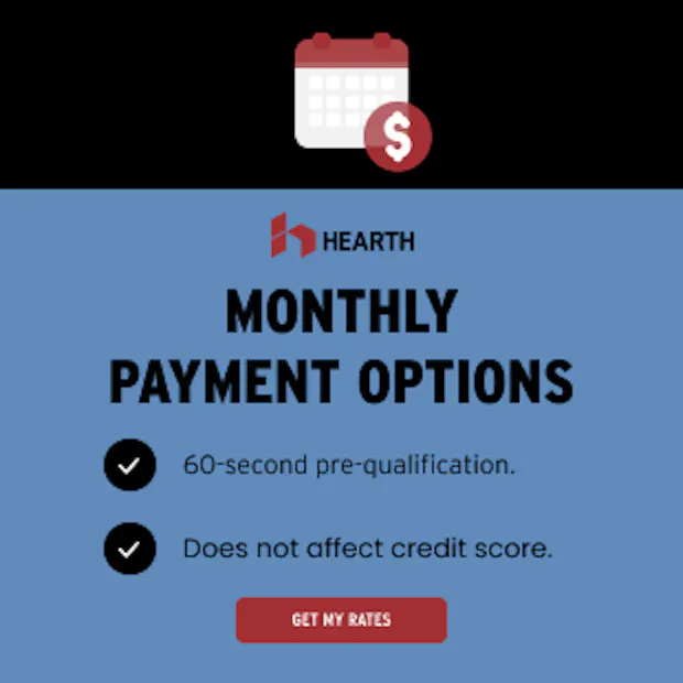 Hearth financing banner
